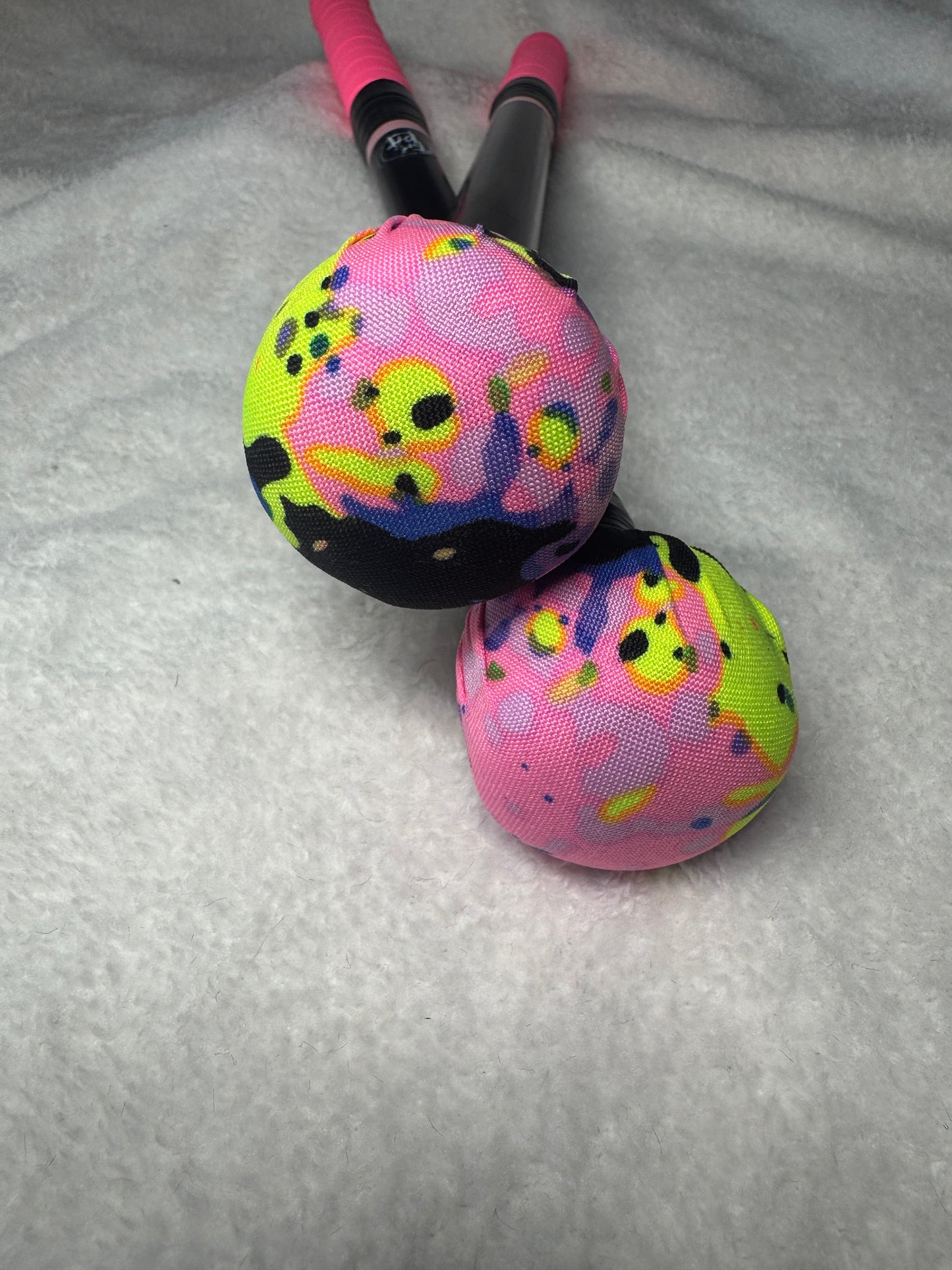 Negra anodizada manchas fosfis
