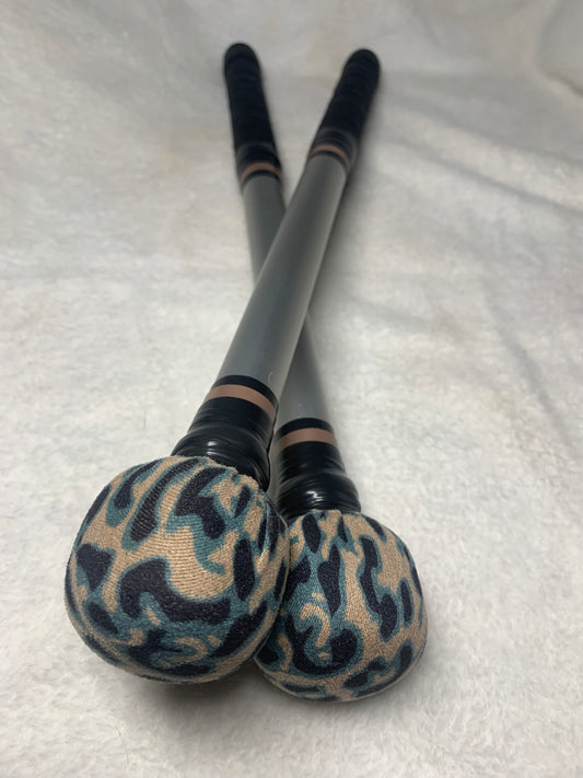 Plata animal print marrón